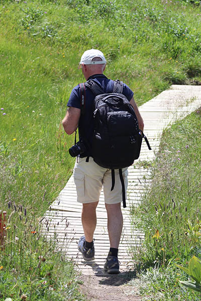 Hans Mom op weg naar Paznauner Taja, Holiday 2020, Austria